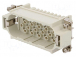 Connector: HDC | contact insert | male | S-D | PIN: 25 | size 16B | 10A