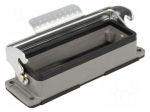 Enclosure: for HDC connectors | size 24B | with latch | straight