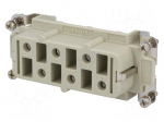 Connector: HDC | female | CP | PIN: 6 | size 77.27 | 35A | 400/690V