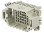 Connector: HDC | male | HDD | PIN: 42 | 42+PE | size 4 | w/o contacts | 10A