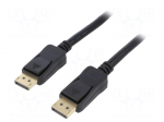 Cable | DisplayPort 1.4 | DisplayPort plug,both sides | 1m | black