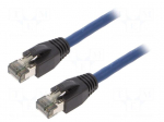 Patch cord | S/FTP | Cat 8.1 | stranded | Cu | LSZH | blue | 2m | 26AWG