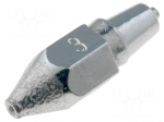 Nozzle: desoldering | 1.2x2.5mm | for WEL.DSX80 desoldering iron