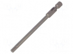 Screwdriver bit | Allen hex key | HEX 4mm | Overall len: 90mm