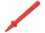 Test probe | 32A | red | Tip diameter: 4mm | Socket size: 4mm
