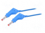 Test lead | 32A | 4mm banana plug-4mm banana plug | Len: 2m | blue