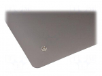 Bench mat | ESD | 600x900mm | Thk: 2mm | grey | Mat-to-earth res: 1&divide;35M&Omega;