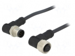 Cable: for sensors/automation | PIN: 8 | M12-M12 | 1m | plug | plug | 30V