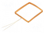 RFID antenna | 125kHz | Body dim: 45x51x4mm | Usable dim: 41x47x4mm
