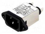 Connector: AC supply | socket | male | 3A | 250VAC | IEC 60320 | -25&divide;85&deg;C