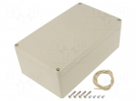 Enclosure: multipurpose | X: 120mm | Y: 200mm | Z: 75mm | Ritec | ABS | IP65