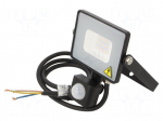 Lamp: LED flood light | 10W | 220/240VAC | neutral white | 100&deg; | 4000K
