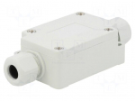Enclosure: junction box | X: 40mm | Y: 60mm | Z: 24mm | IP65 | light grey