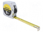 Measuring tape | L: 5m | Width: 19mm | metal | Class: II | yellow | measure