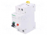 RCBO breaker | Inom: 16A | Ires: 30mA | Max surge current: 250A | IP20