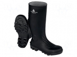 Boots | Size: 45 | black | PVC | high,with metal toecap