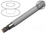 Wire | JE-Y(ST)Y&divide;BD | 12x2x0.8mm | shielded,Al-PET foil | PVC | grey