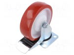 Transport wheel | &Oslash;: 125mm | W: 37mm | H: 156mm | torsional with lock