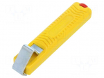 Stripping tool | &Oslash;cable: 4.5&divide;16mm | Wire: round | Tool length: 132mm