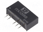 Converter: DC/DC | 1W | Uin: 12VDC | Uout: 5VDC | Uout2: -5VDC | SIP | THT