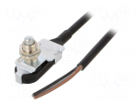 Limit switch | pin plunger with thread M12x0.75 | SPDT | 5A | cables
