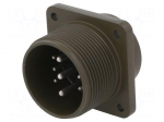 Connector: circular | socket | PIN: 9(3+6) | male | soldering | MS/DS