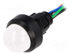 Indicator: LED | prominent | red/green/blue | 230VAC | &Oslash;13mm | IP40