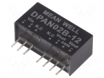 Converter: DC/DC | 2W | Uin: 18&divide;36VDC | Uout: 12VDC | Uout2: -12VDC | SIP8