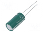 Supercapacitor | THT | 5F | 2.7VDC | -10&divide;30% | &Oslash;10x31.5mm | 40m&Omega; | 20uA