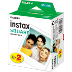 Fujifilm | Instax Square Glossy Instant film (2x10pl) | 86 x 72 mm | Image dimensions: 62 &times; 62 mm | Quantity 20