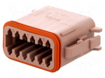 Connector: wire-wire | plug | female | DT | PIN: 12 | IP68 | for cable