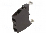 Contact block | 22mm | EF | IP20 | front fixing | screw terminals