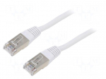 Patch cord | F/UTP | Cat: 6 | RJ45 plug,both sides | stranded | CCA | 20m