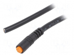 Cable: for sensors/automation | M8 | PIN: 4 | straight | 10m | plug | 4A