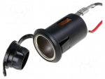Car lighter socket | car lighter socket x1 | Sup.volt: 7&divide;12VDC