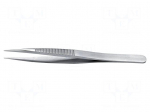 Tweezers | 120mm | for precision works | Blade tip shape: sharp