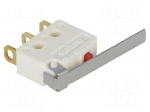 Microswitch SNAP ACTION | 5A/250VAC | with lever | SPDT | ON-(ON)