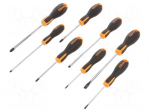 Screwdriver: universal-set | Phillips,slot | EVOX | 8pcs.