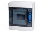 Enclosure: for modular components | IP65 | white | No.of mod: 6 | ABS