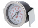 Manometer | 0&divide;10bar | rear connection | Thread: G 1/8" | 40mm | steel
