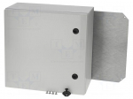 Enclosure: wall mounting | X: 400mm | Y: 400mm | Z: 210mm | ARCA | grey