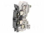 Splice terminal: rail | Entrelec | 300V | for DIN rail mounting