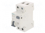 RCBO breaker | Inom: 16A | Ires: 30mA | Poles: 1+N | 230/400VAC | IP20