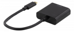 Adapter DELTACO USB-C to HDMI, 4096x2160 30Hz, black / USBC-HDMI8