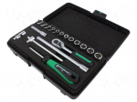Wrench-set | 6-angles,socket spanner | 1/4"