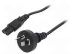 Cable | 2x0.75mm2 | AS/NZS 3112 (I) plug,IEC C7 female | PVC | 1.8m