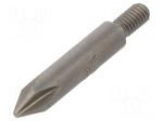 Screwdriver bit | Phillips | PH2 | Socket size: M5 | Overall len: 45mm