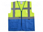 Reflection waistcoat | Size: M | yellow-blue | warning