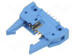 Connector: IDC | plug | male | Plating: gold-plated | PIN: 10 | THT