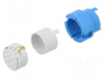 Connector: M23 | contact insert | PIN: 12 | male | crimped | M23 Signal